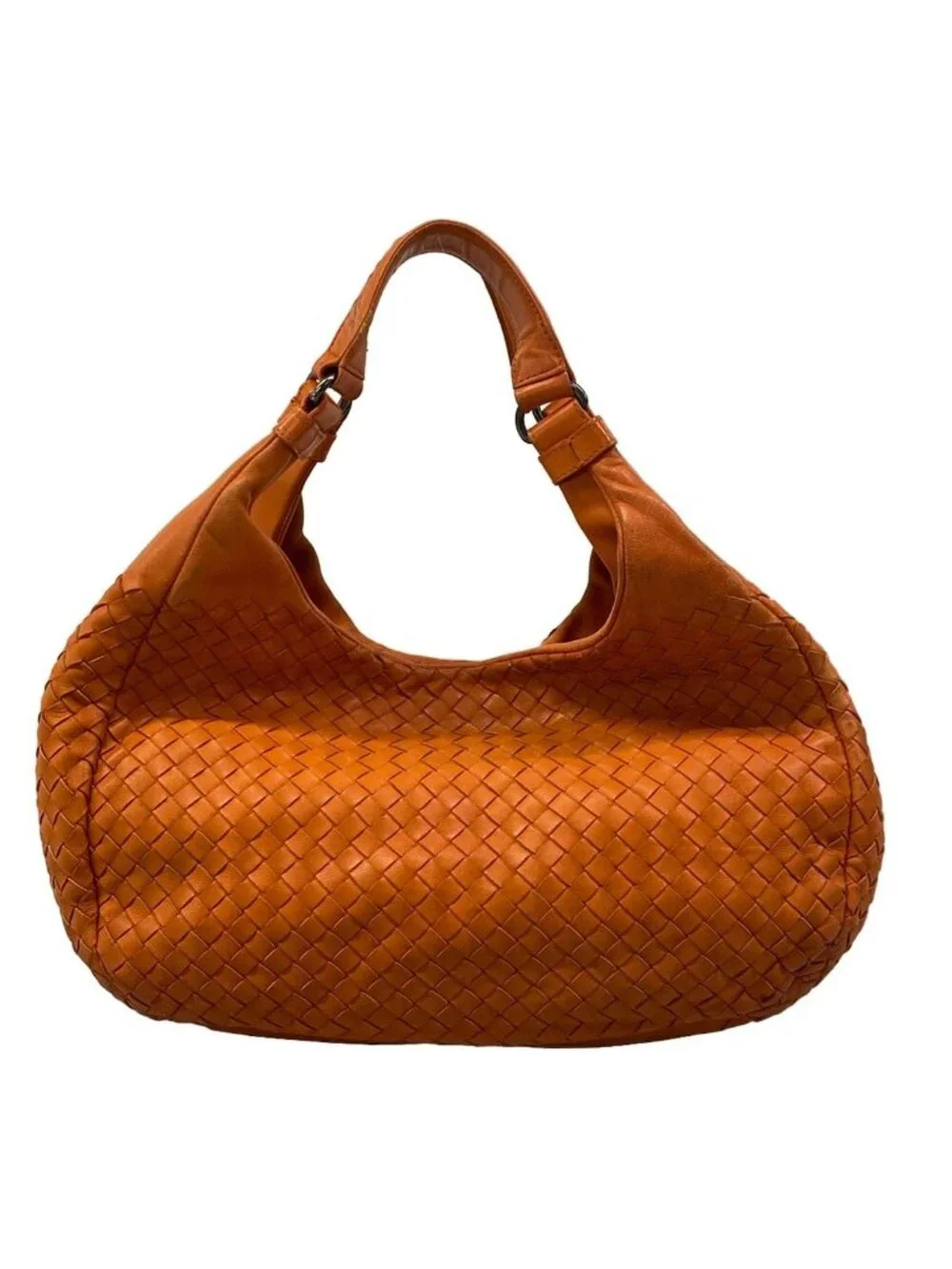 Bottega Veneta Tote Midi Amcampana Orange Leather